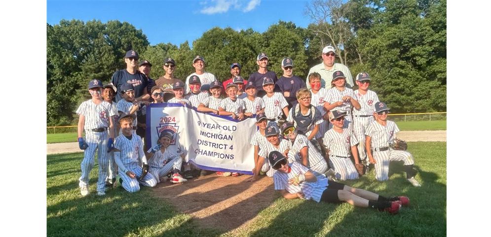 2024 9U District Champions and Runner Up!